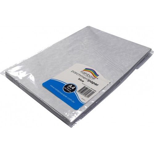 Rainbow Parchment Paper 90gsm Acid Free 100 Sheets Blue Bulk Buys