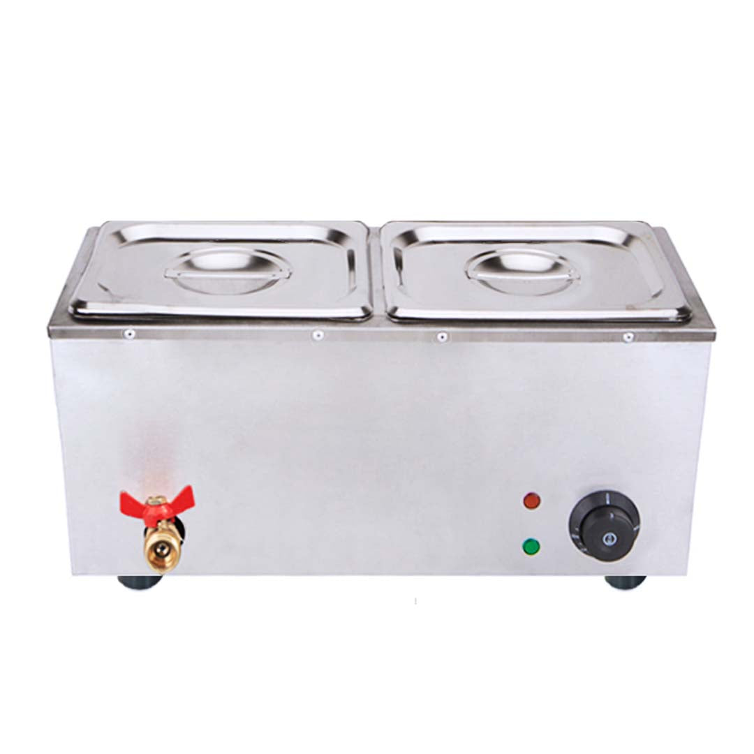 SOGA Stainless Steel 2 X 1/2 GN Pan Electric Bain-Marie Food
