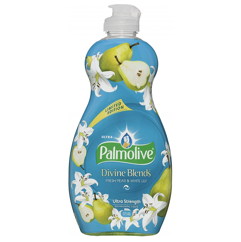1222481 (Palmolive Divine Blends Ultra Dish Washing Liquid Fresh Pear & White Lily 375ml)