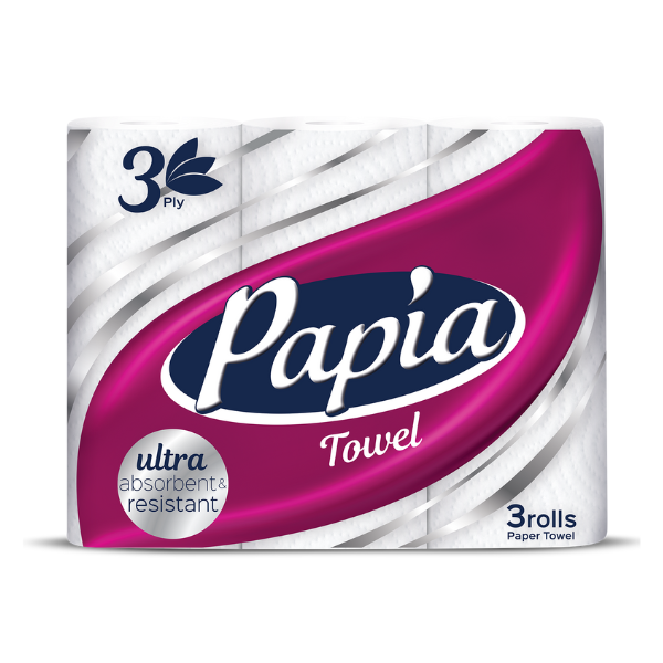 50005021 (Papia 3ply Kitchen Towels 3 Pack)
