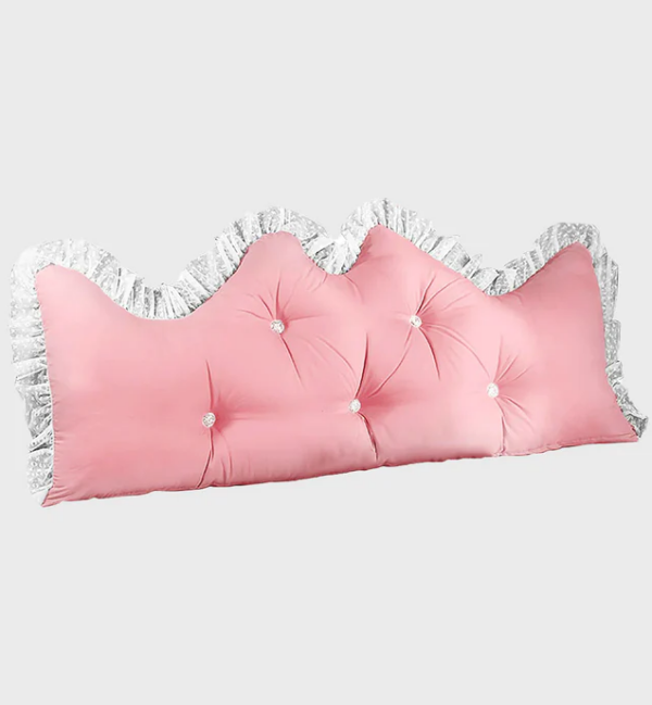 PillowSlk120Pink (SOGA 150cm Pink Princess Bed Headboard Pillow )