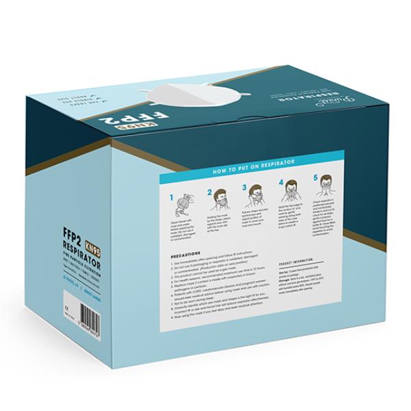 Purist Respirator Face Mask KN95 Earloop 30pcs Past Exp - Image 2