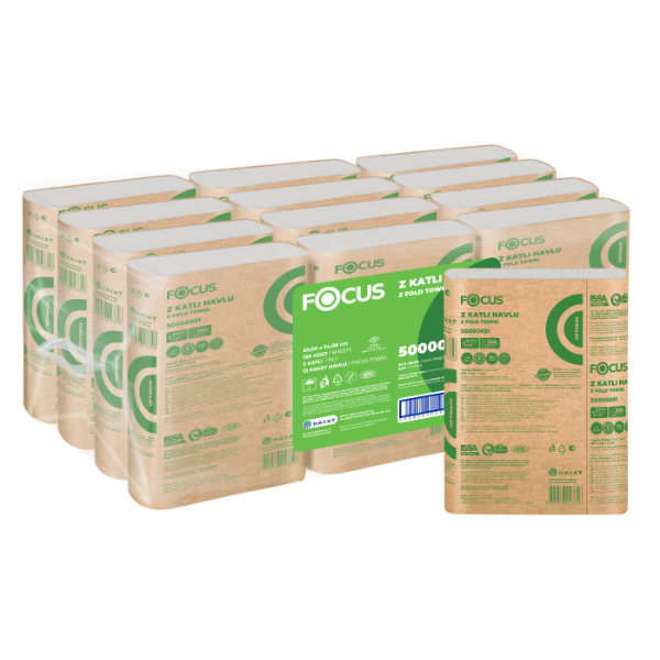 HT-FOHT (Focus Optimum 2ply Z-Fold Paper Hand Towel 200 Sheets)