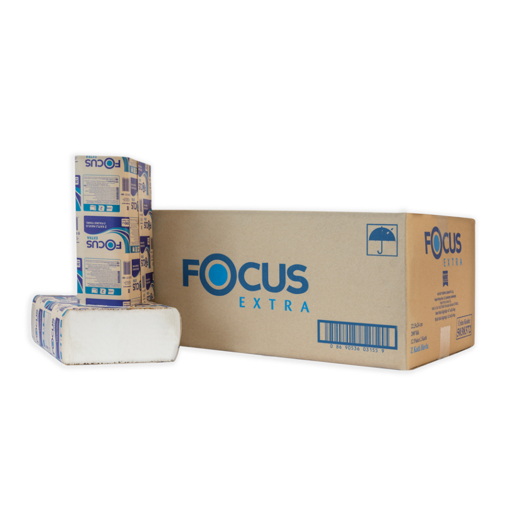 HT-FEHT (Focus Extra 2ply Z-Fold Paper Hand Towel 200 Sheets)