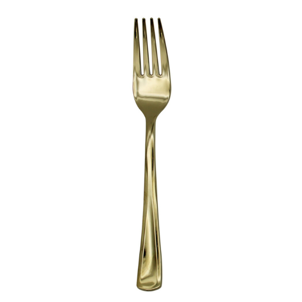 PRGFORK (Stainless Steel Look-Alike Heavy Duty Gold Fork 288pcs)